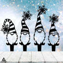 Snowflake Gnome Stakes Set