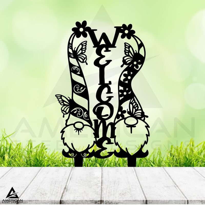 Garden Gnomes Welcome Sign