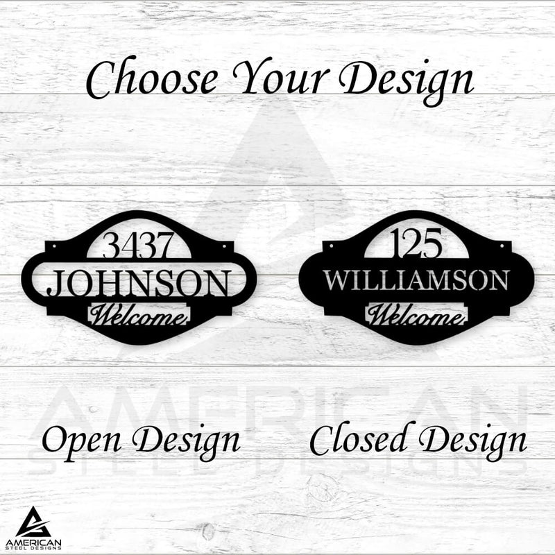 Welcome Address Sign