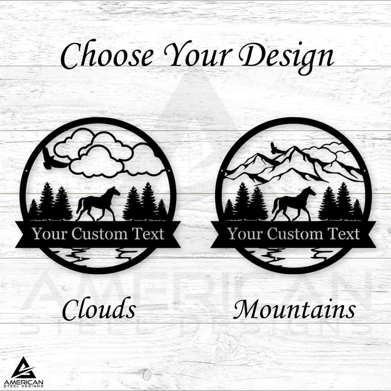 Horse Outdoor Monogram