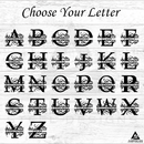 Split Letter Metal Monogram