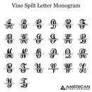 Vine Letter Family Monogram