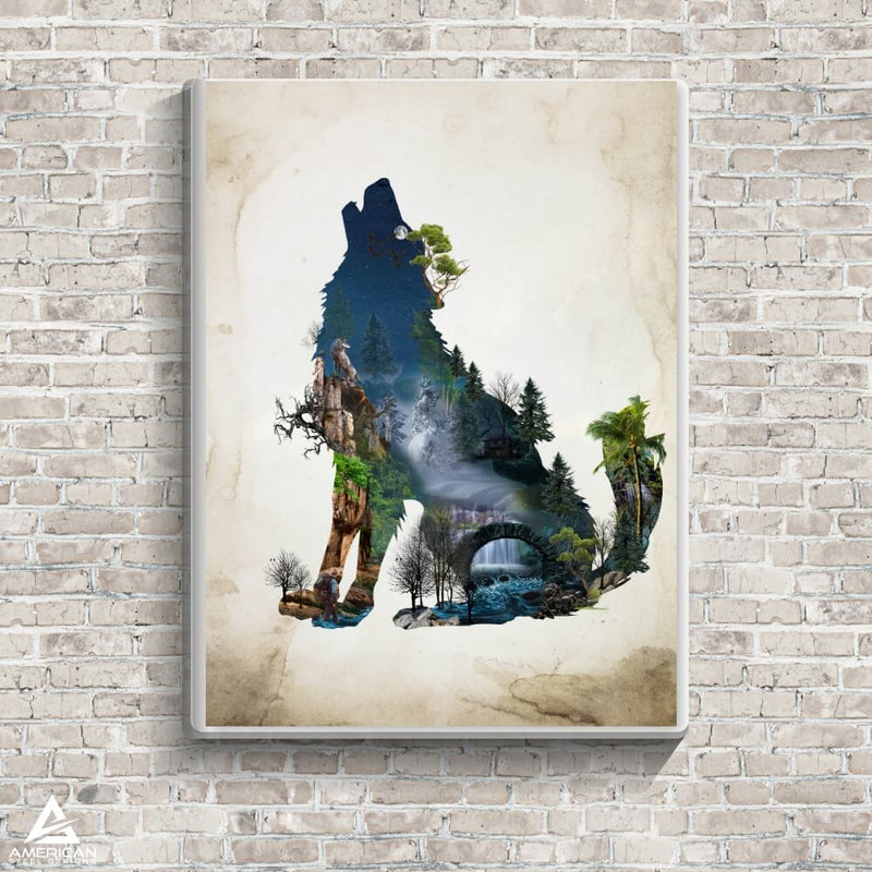 Nature Wolf Canvas Print