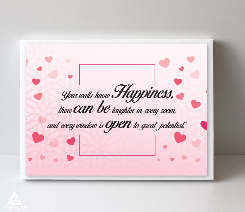 Your Walls Know Happiness Canvas Print