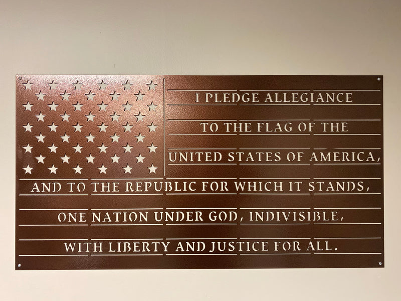 Pledge Allegiance American Flag
