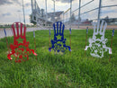Uncle Sam Sparkler and Bottle Rocket Gnome Set