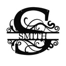 Split Letter Metal Monogram